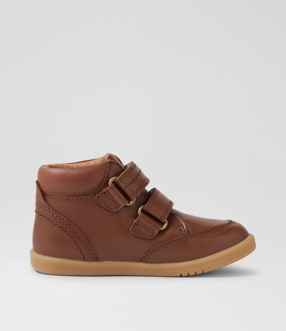 Bobux Iw Timber Toddler Toffee Leather Ankle Boots