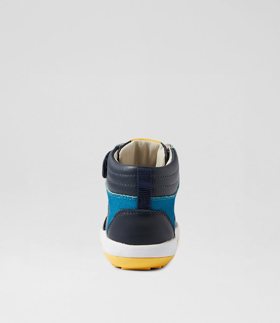 Bobux Iw Topspin Navy Leather Ankle Boots