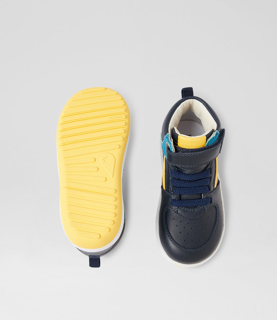 Bobux Iw Topspin Navy Leather Ankle Boots