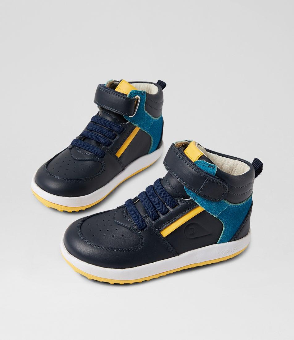 bobux Iw Topspin Navy Leather Ankle Boots
