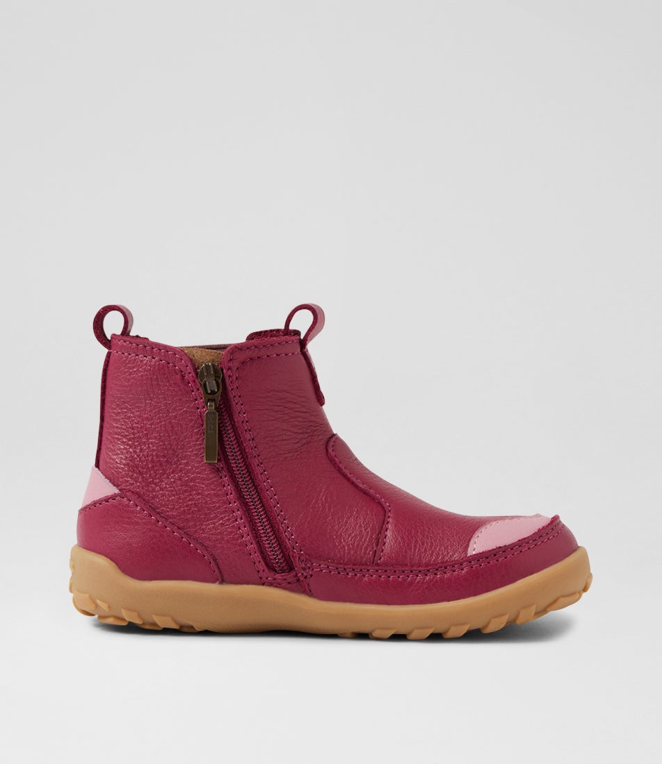 Bobux Iw Trail Beaujolias Leather Ankle Boots