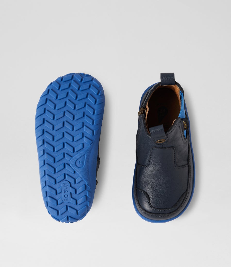 Bobux Iw Trail Navy Leather Ankle Boots