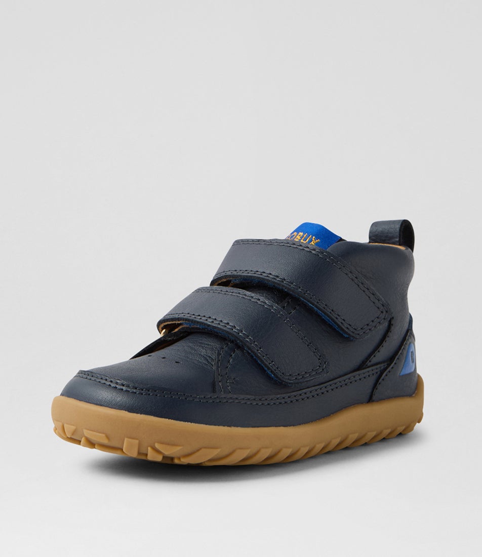 Bobux Iw Trek Navy Leather Ankle Boots