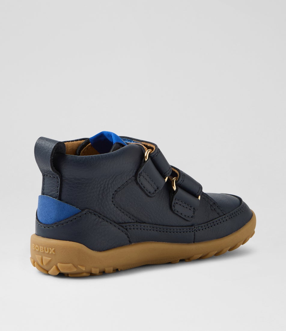 Bobux Iw Trek Navy Leather Ankle Boots