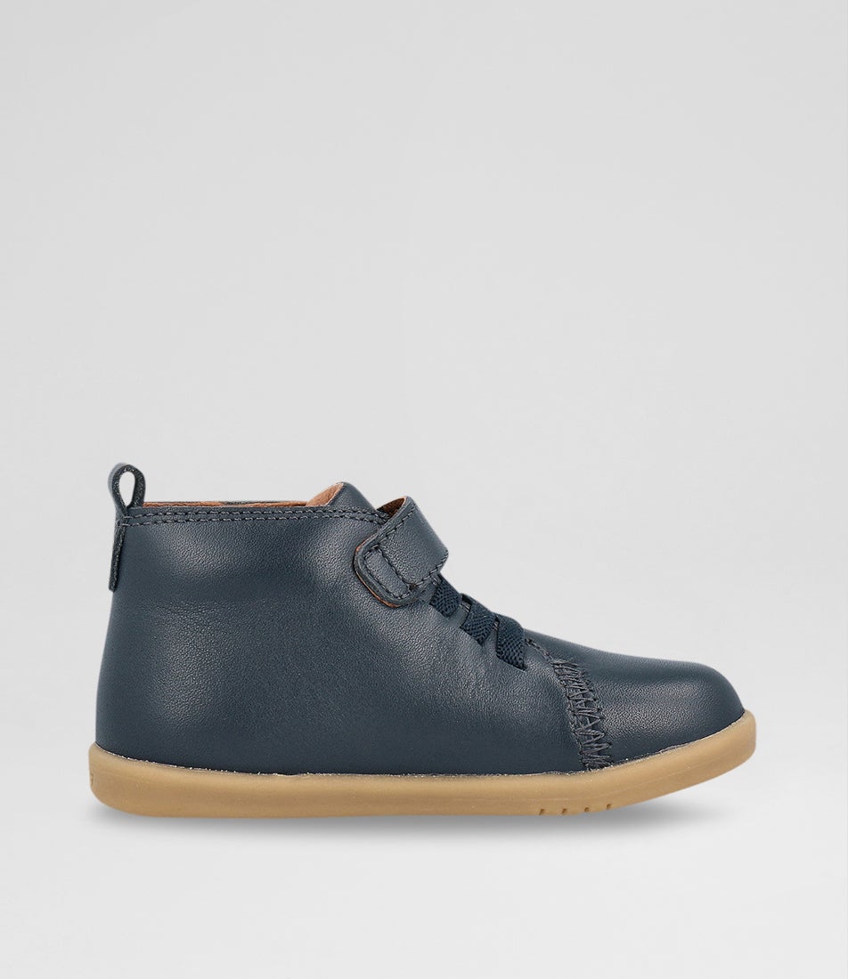 Bobux Iw Voyager Navy Leather Ankle Boots