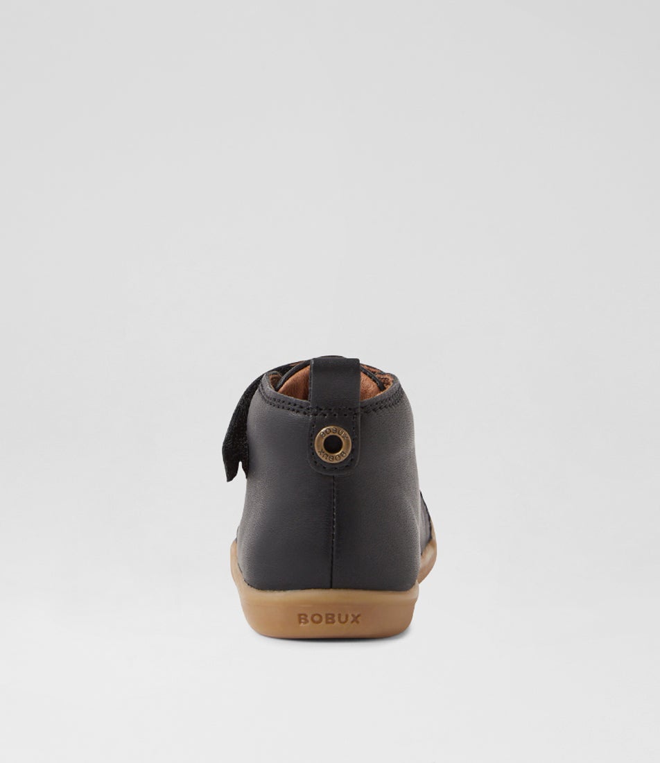 Bobux Iw Voyager Toddler Black Leather Ankle Boots
