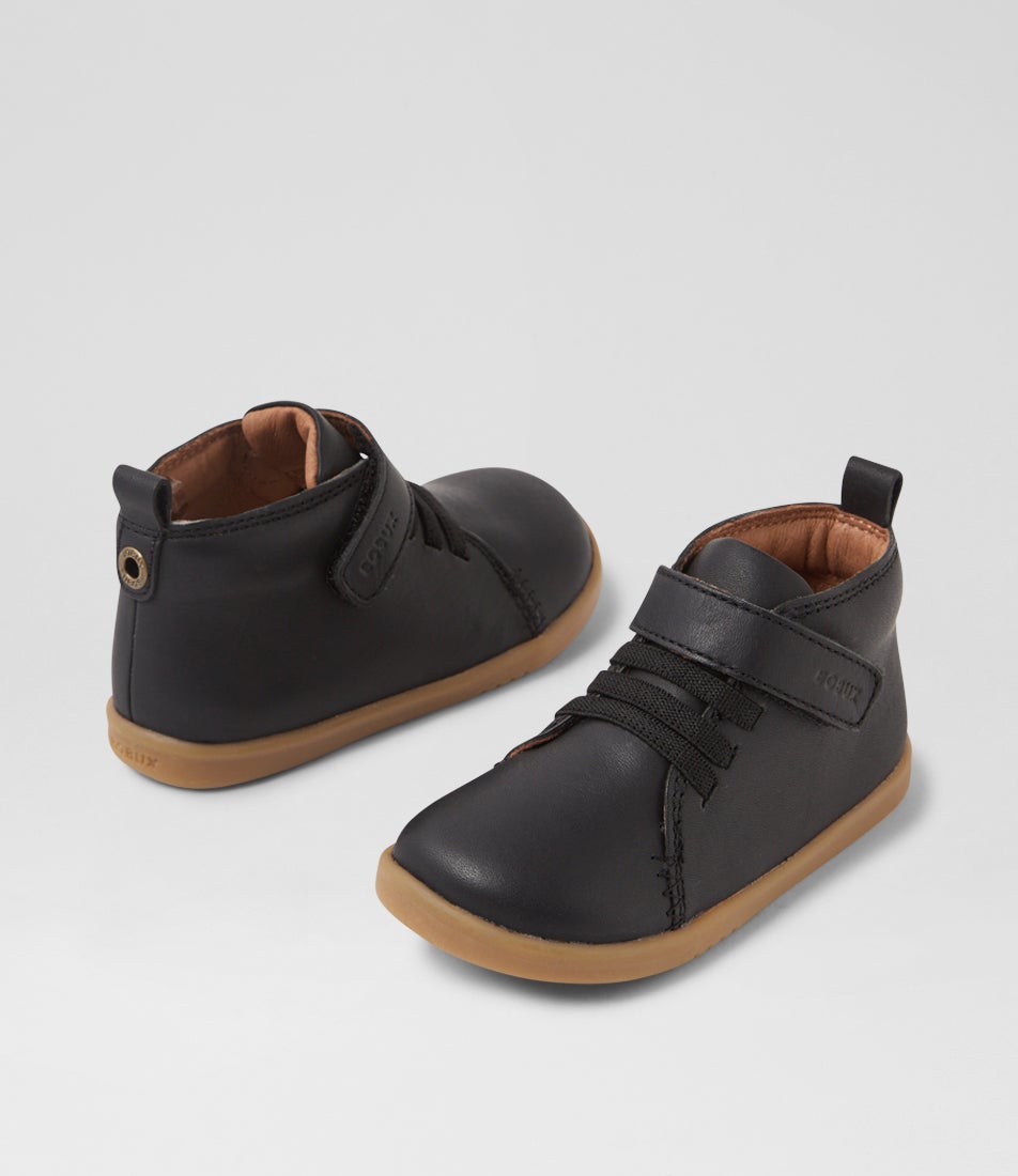 bobux Iw Voyager Toddler Black Leather Ankle Boots