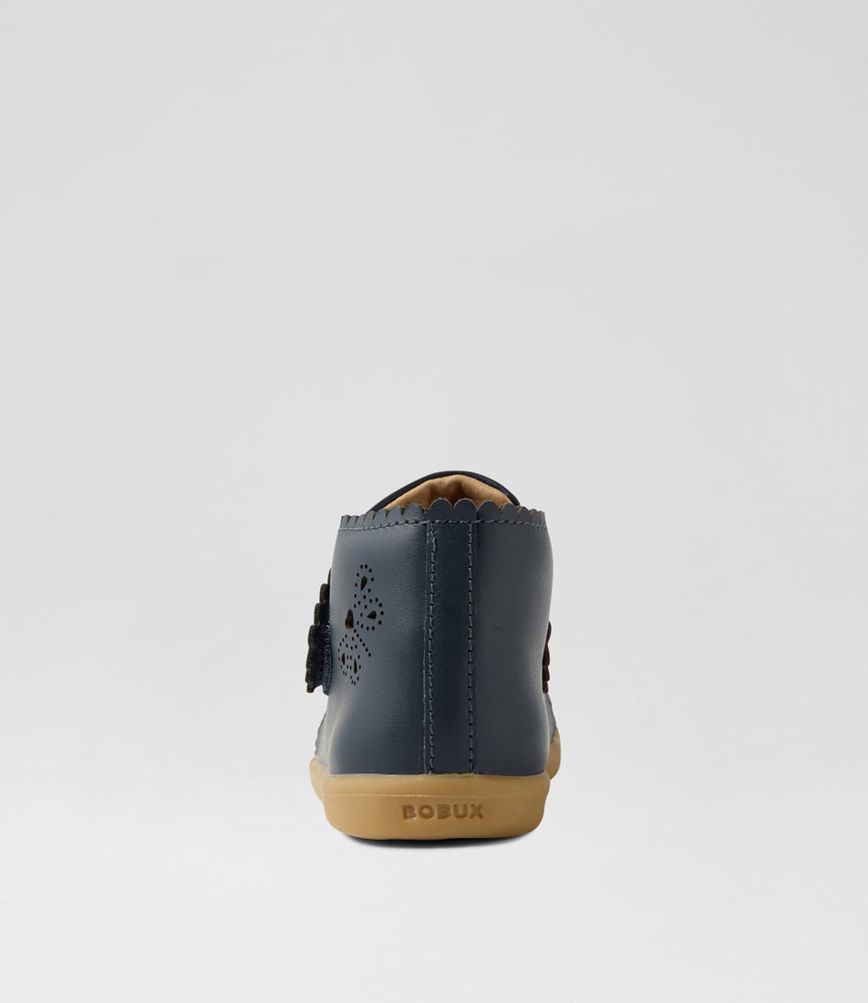 Bobux Iw Willow Navy Leather Ankle Boots