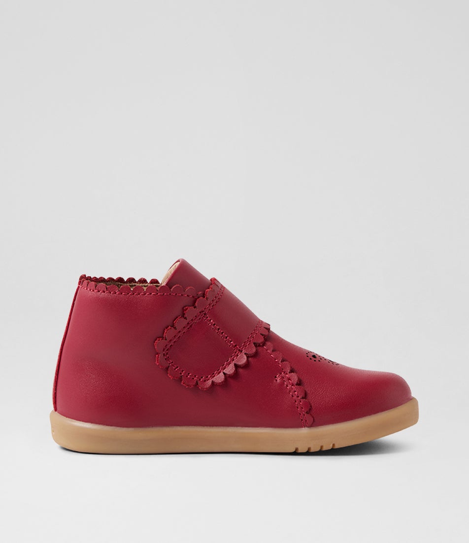 Bobux Iw Willow Tibitan Red Leather Ankle Boots