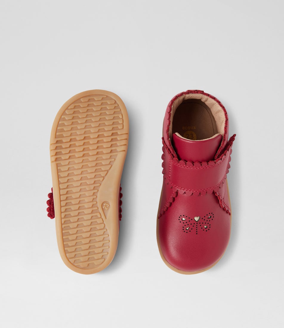 Bobux Iw Willow Tibitan Red Leather Ankle Boots