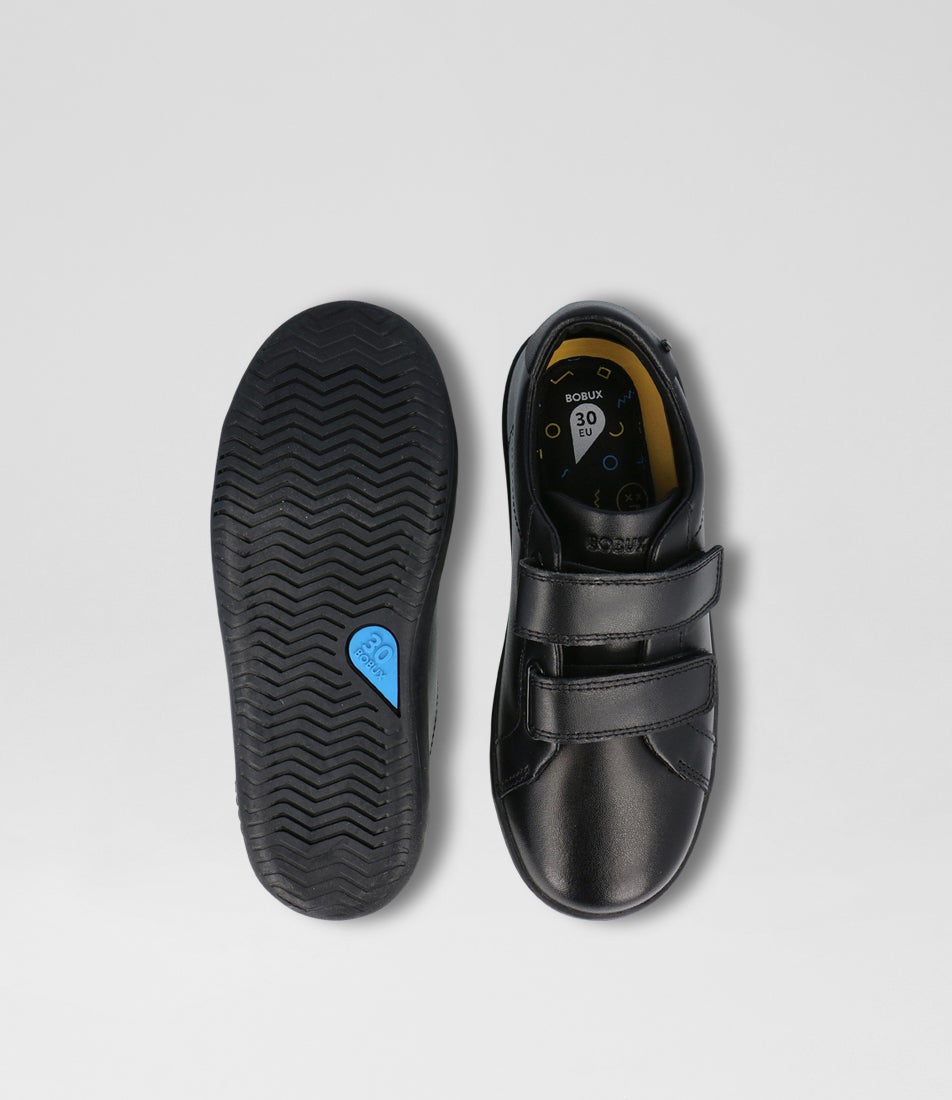 bobux Kp Bound Black Leather Flat Shoes