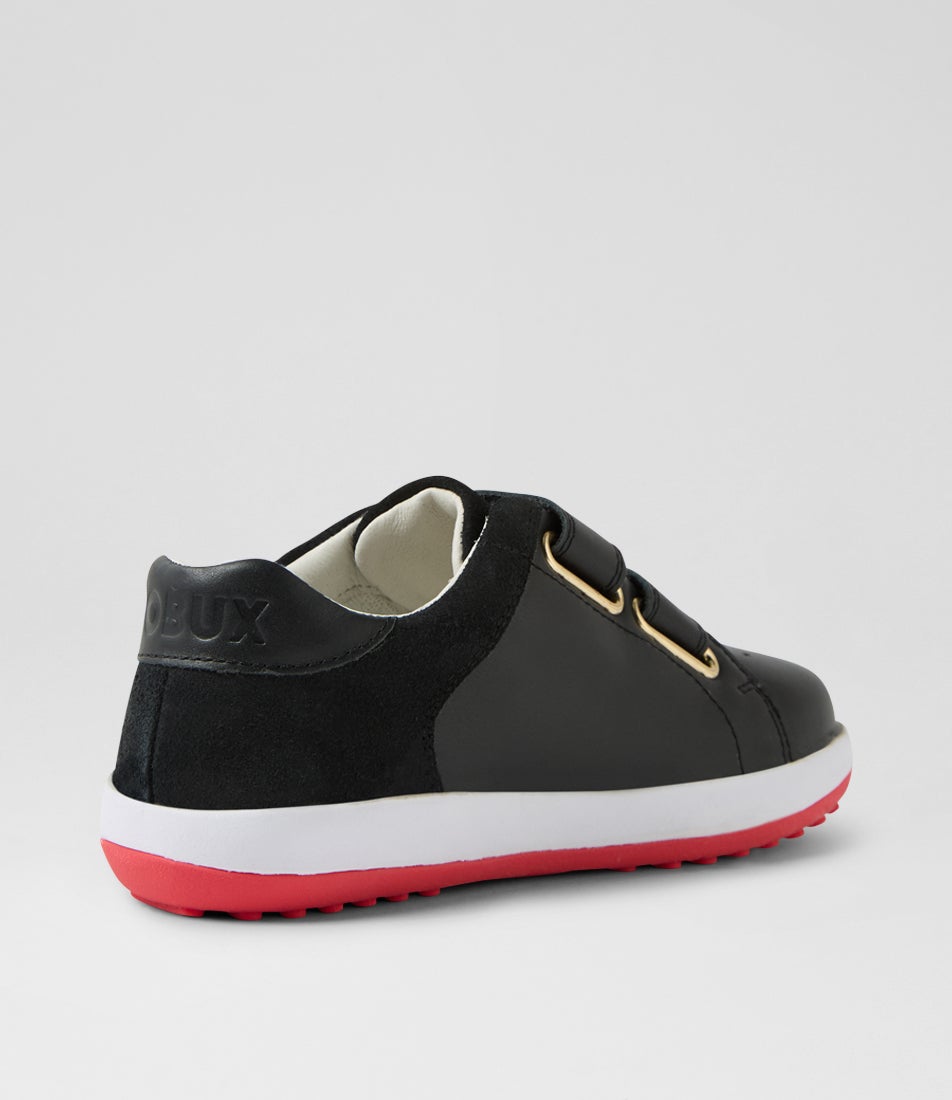 Bobux Kp Breakpoint Junior Black Leather Sneakers