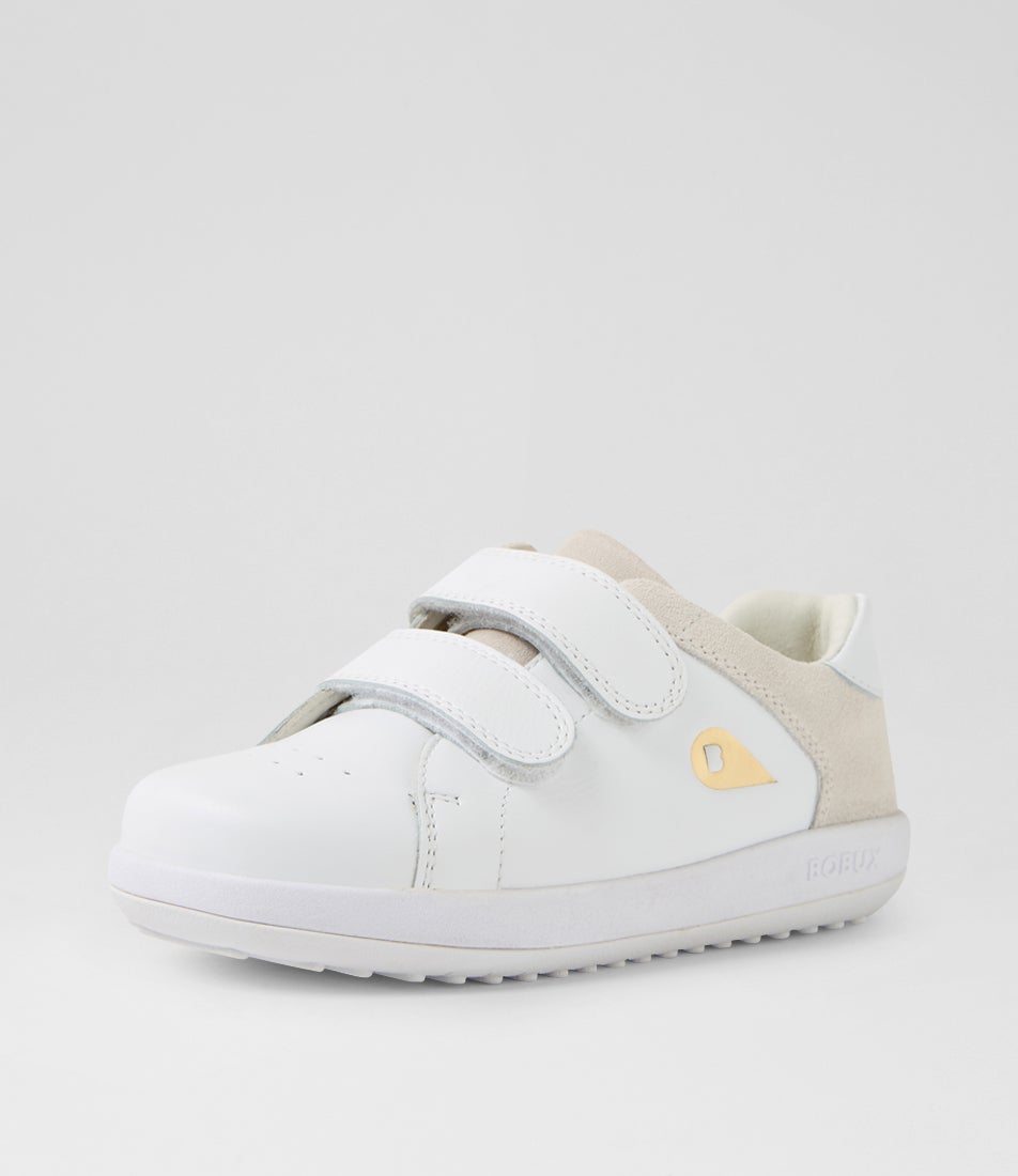 Bobux Kp Breakpoint Junior White Leather Sneakers