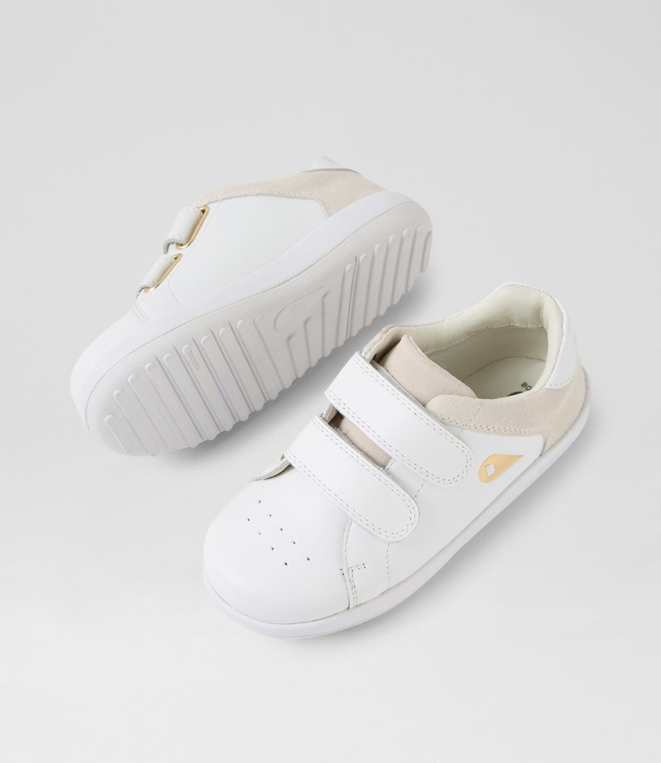 Bobux Kp Breakpoint Junior White Leather Sneakers