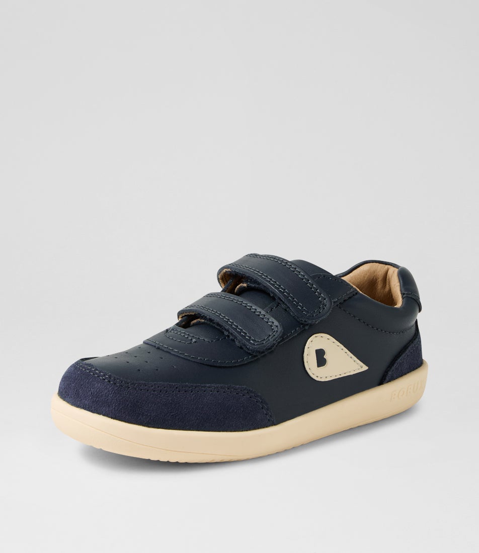 Bobux Kp Champ Junior Navy Leather Flat Shoes