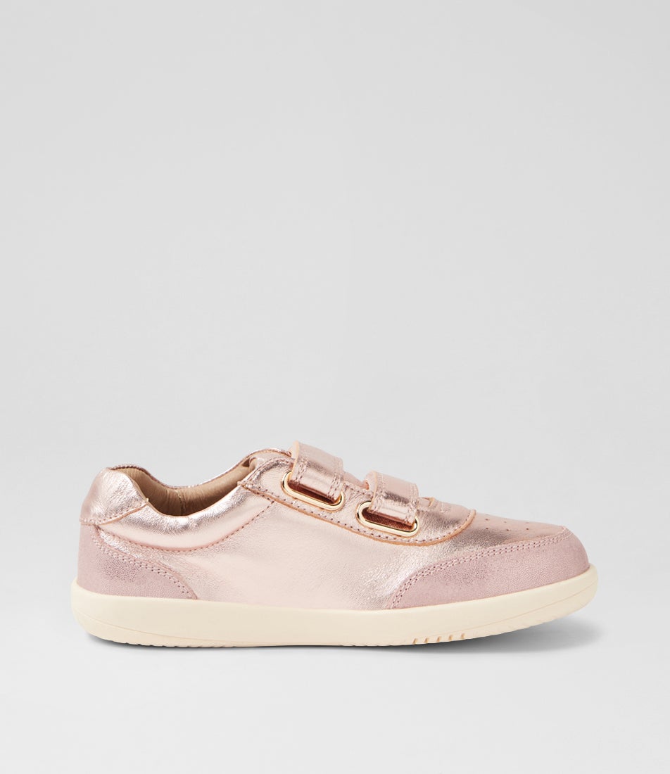 Bobux Kp Champ Junior Rose Gold Leather Flat Shoes