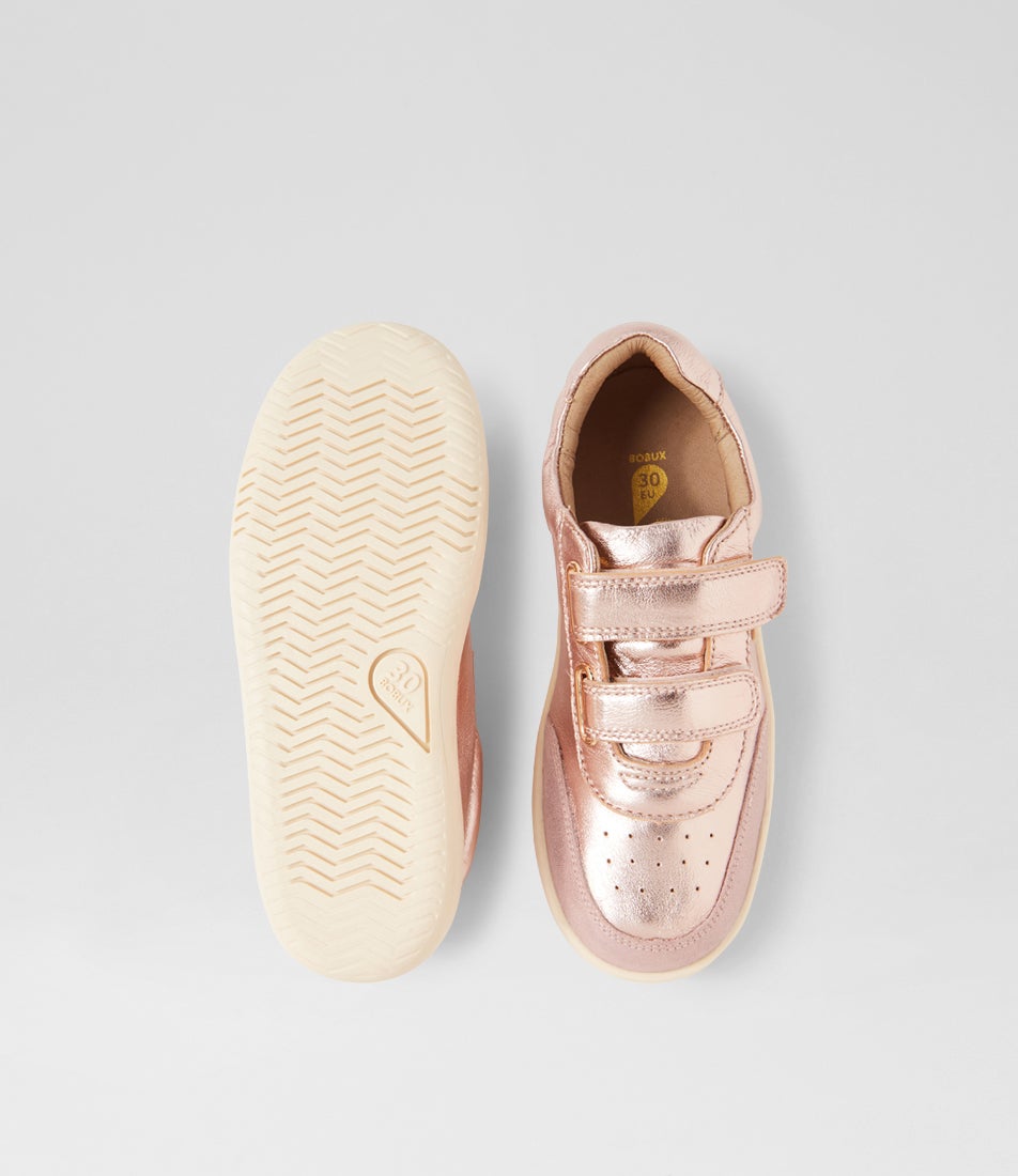Bobux Kp Champ Junior Rose Gold Leather Flat Shoes