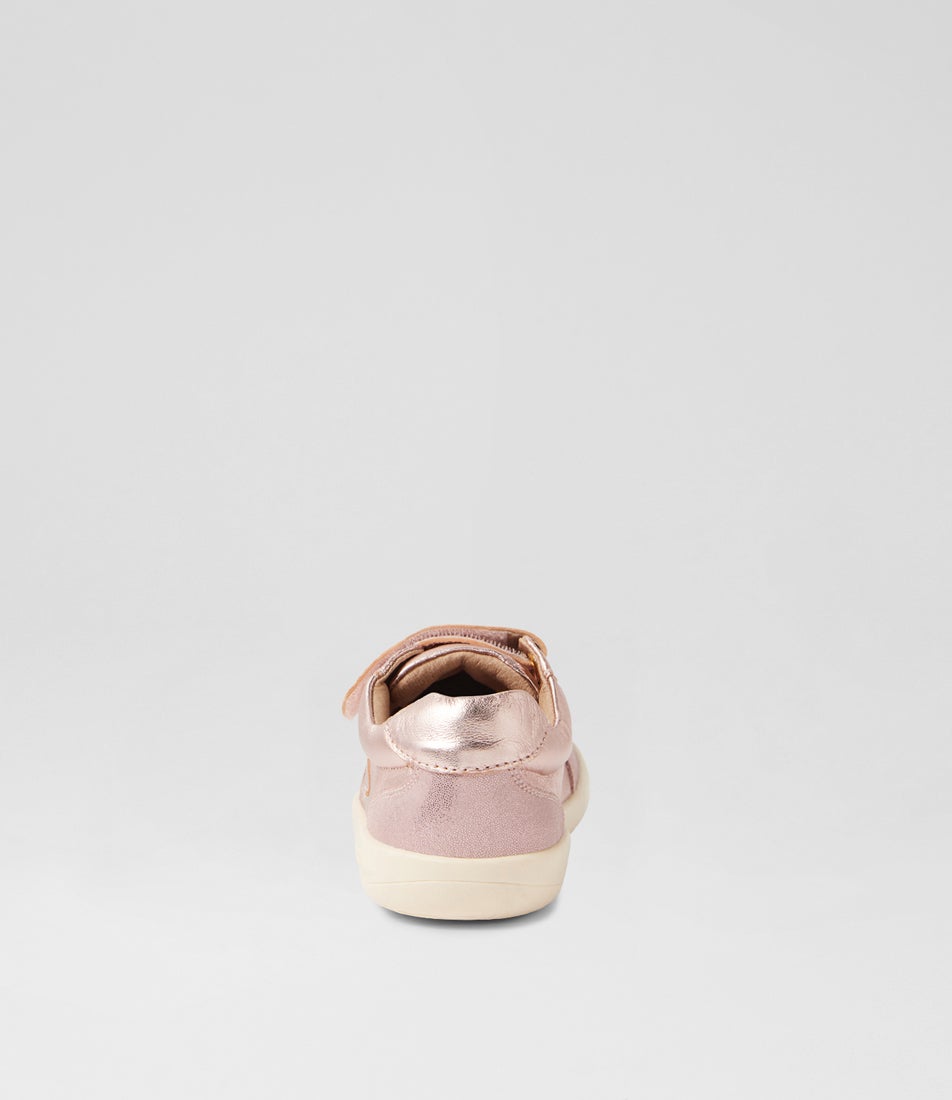 Bobux Kp Champ Junior Rose Gold Leather Flat Shoes