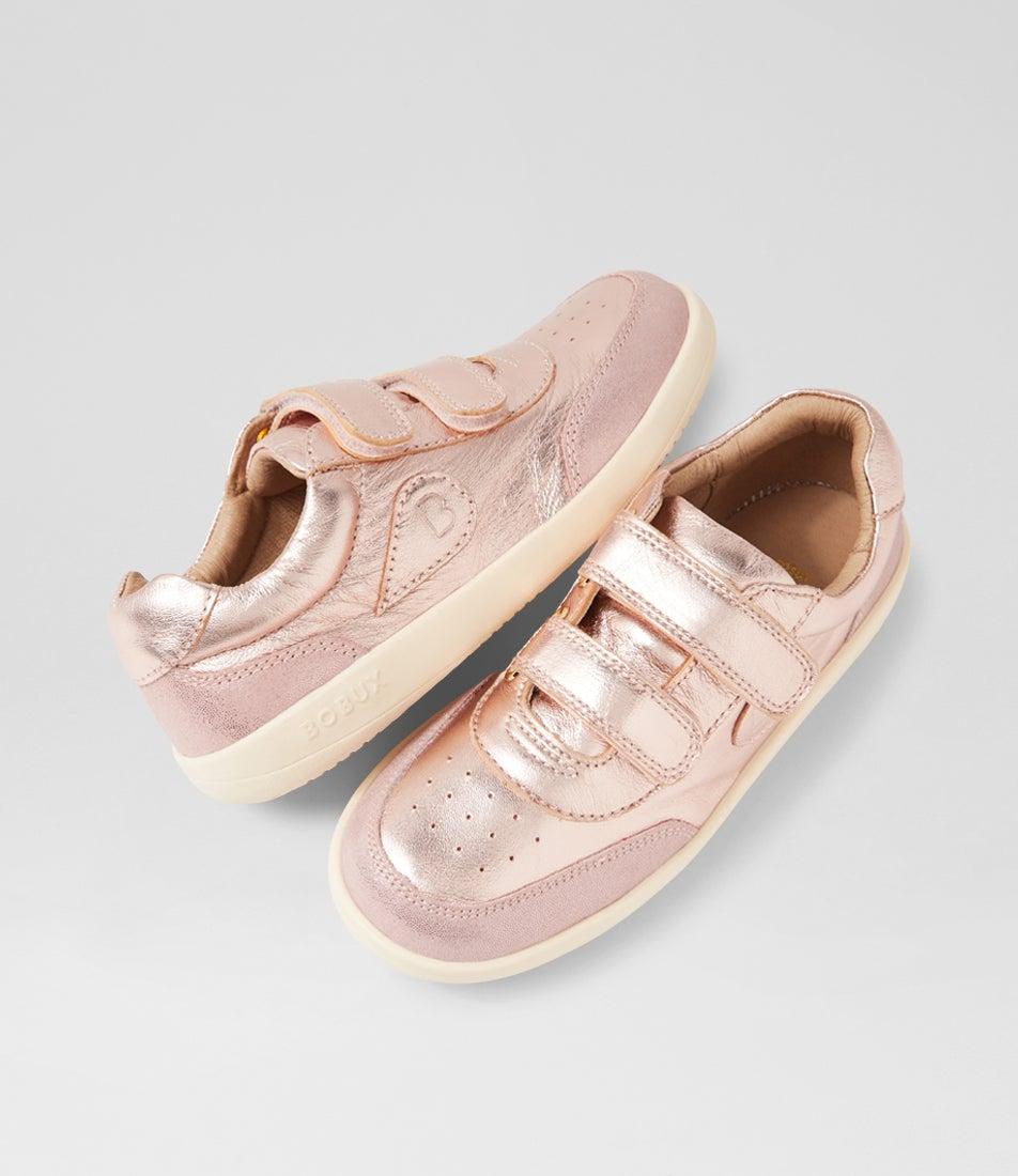 bobux Kp Champ Junior Rose Gold Leather Flat Shoes
