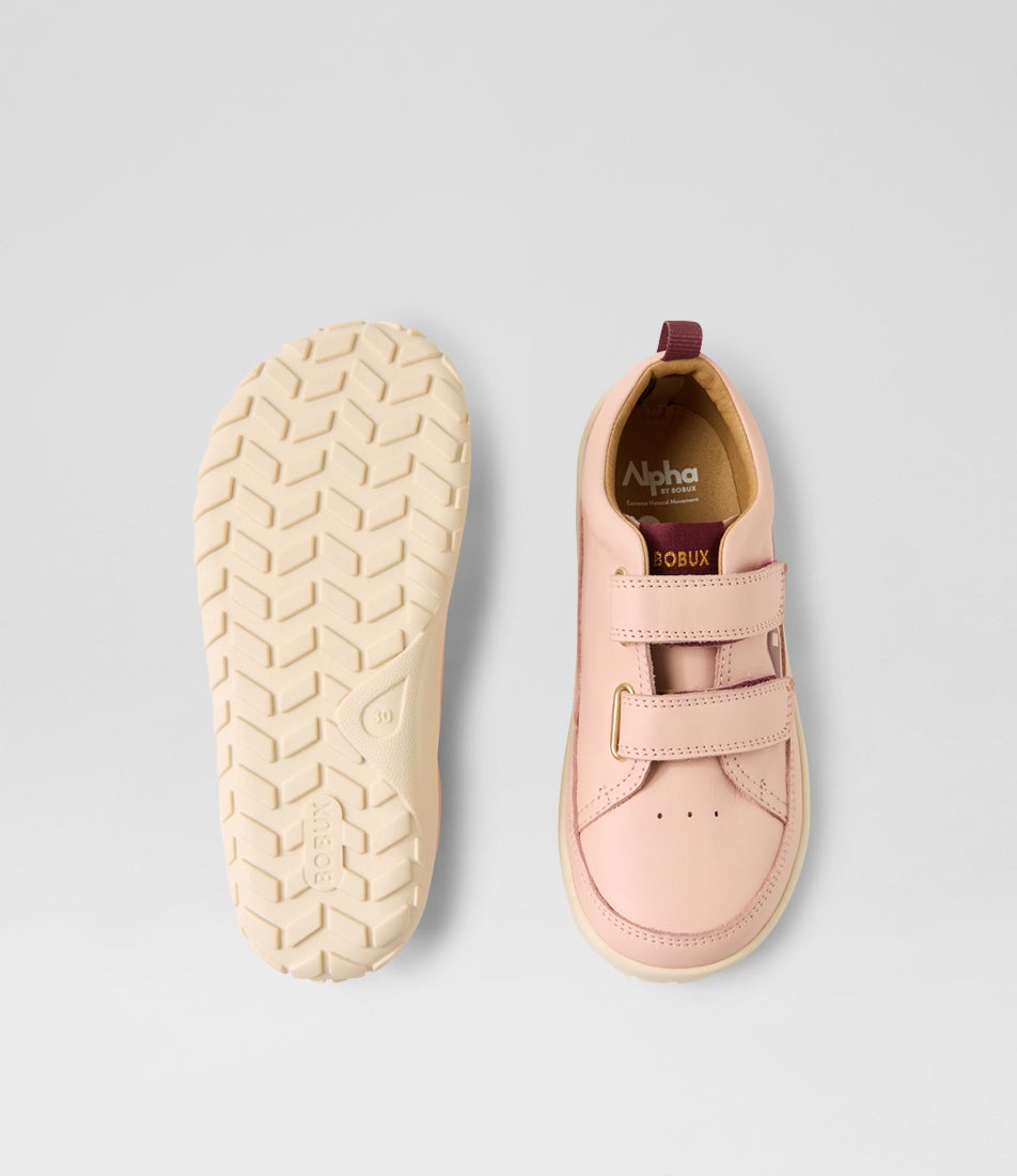 Bobux Kp Dawn Cameo Rose Leather Sneakers
