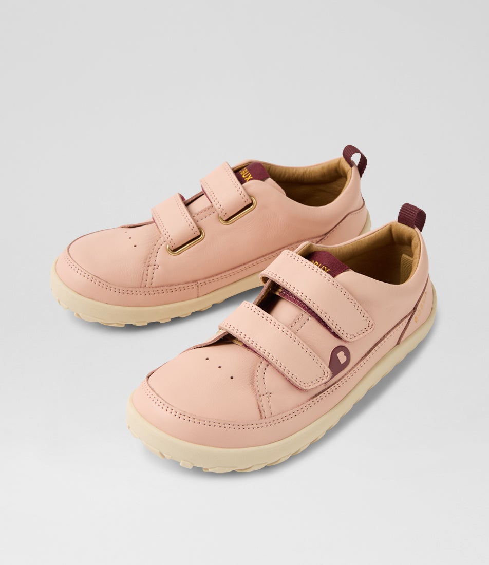 bobux Kp Dawn Cameo Rose Leather Sneakers