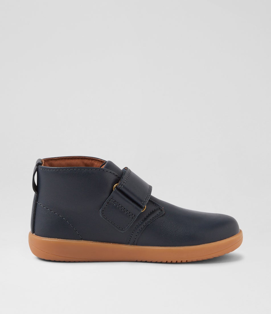 Bobux Kp Desert Junior Navy Leather Ankle Boots