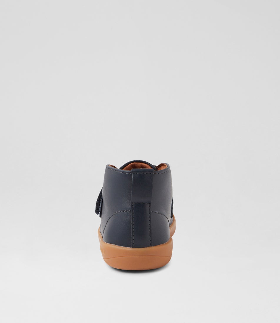 Bobux Kp Desert Junior Navy Leather Ankle Boots