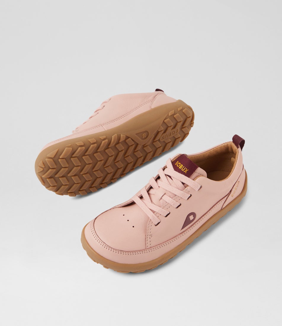 Bobux Kp Evo Cameo Rose Leather Sneakers