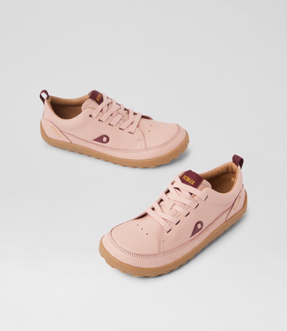 bobux Kp Evo Cameo Rose Leather Sneakers