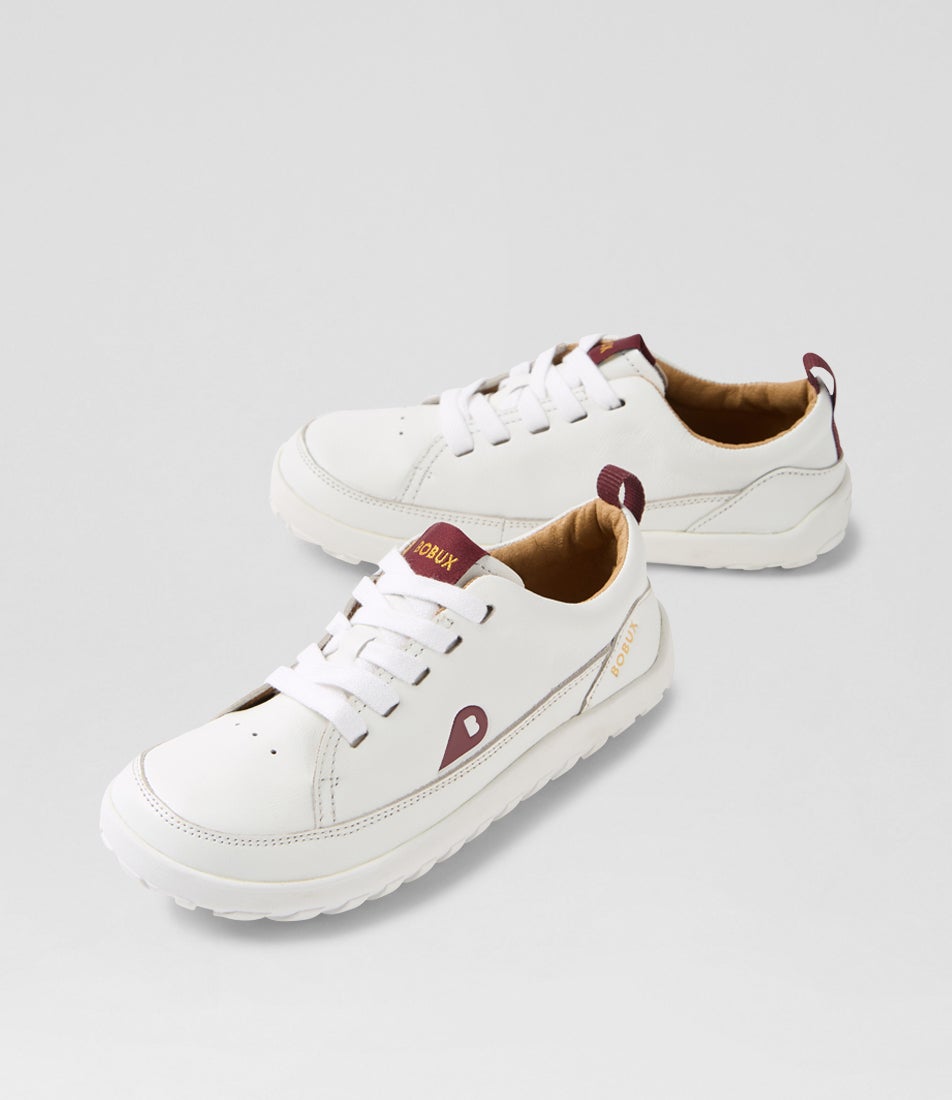bobux Kp Evo White Leather Sneakers