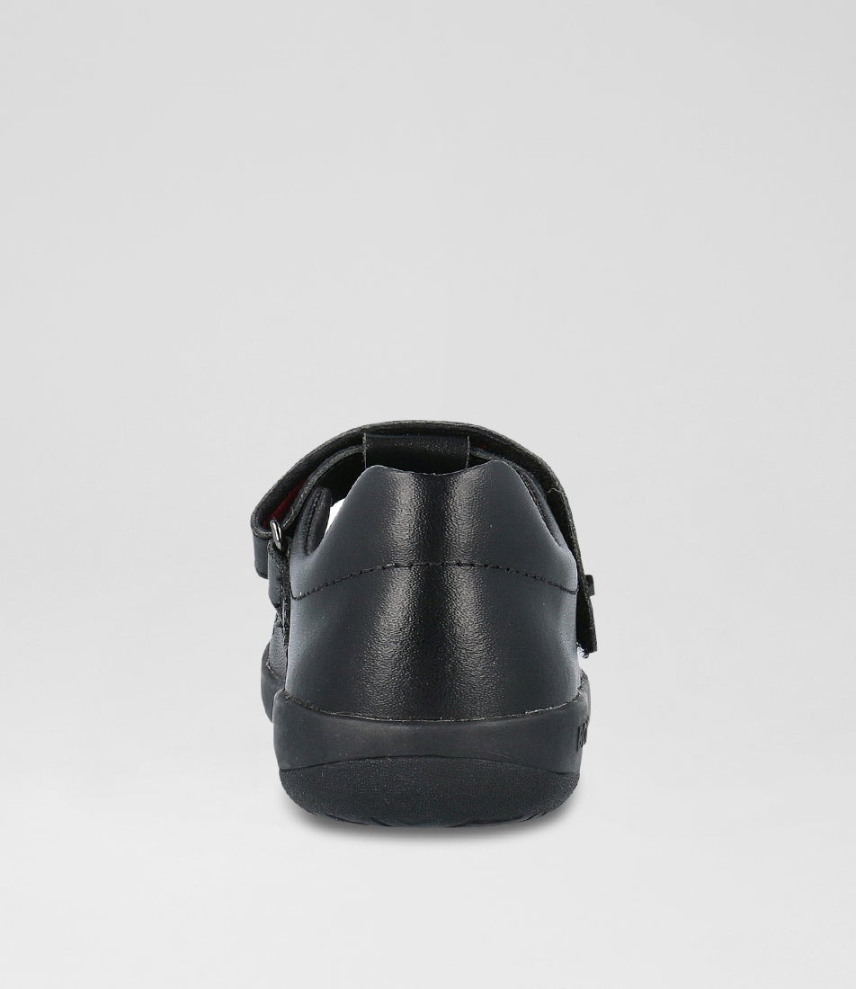 Bobux Kp Flurry Black Leather Flat Shoes