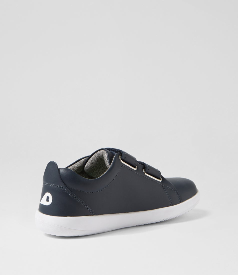 Bobux Kp Grass Court Junior Navy Leather Sneakers