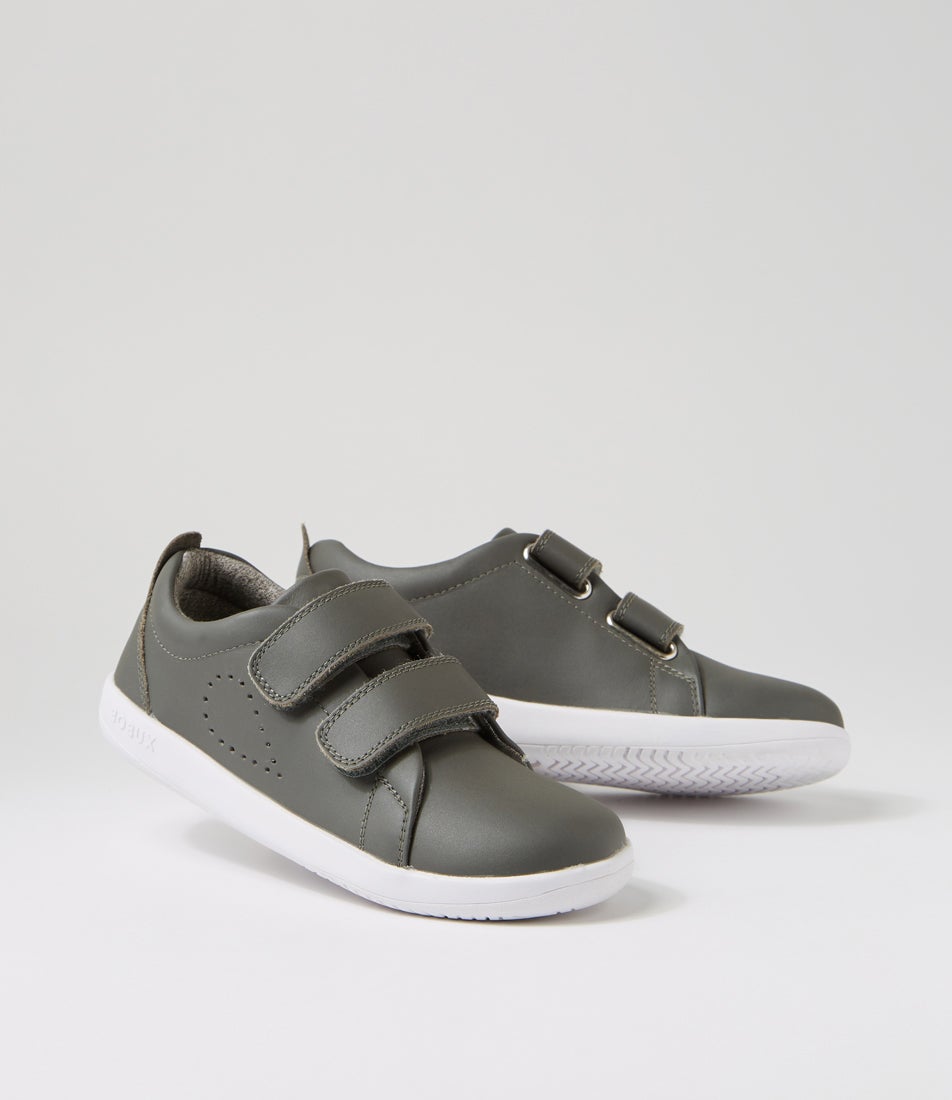 Bobux Kp Grass Court Junior Smoke Leather Sneakers
