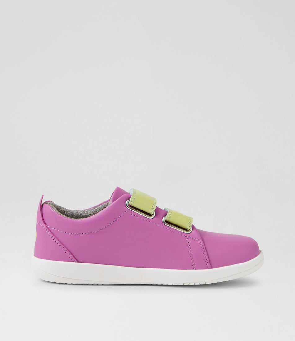 Bobux Kp Grass Court Orchid Leather Flat Shoes