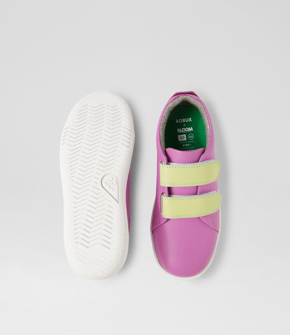 Bobux Kp Grass Court Orchid Leather Flat Shoes