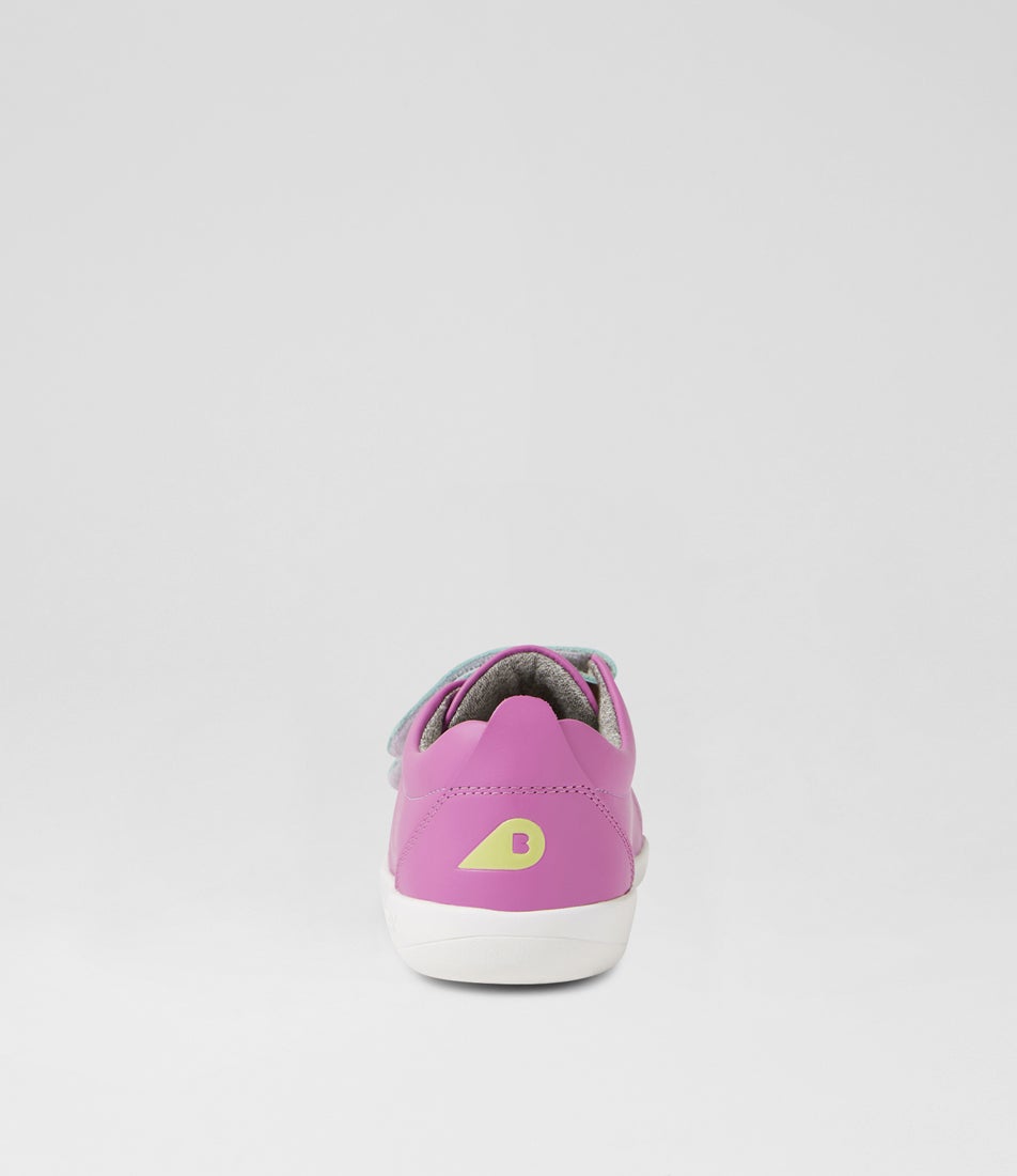 Bobux Kp Grass Court Orchid Leather Flat Shoes