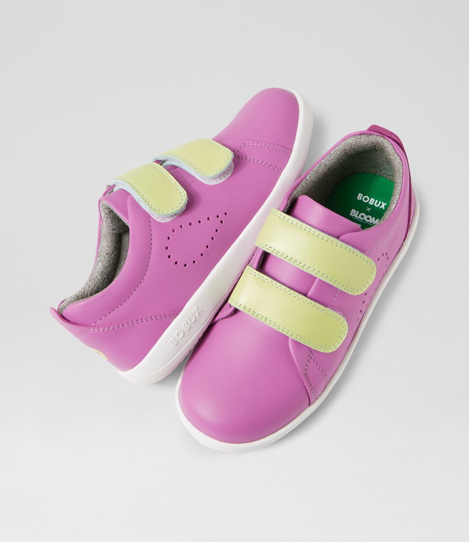 bobux Kp Grass Court Orchid Leather Flat Shoes