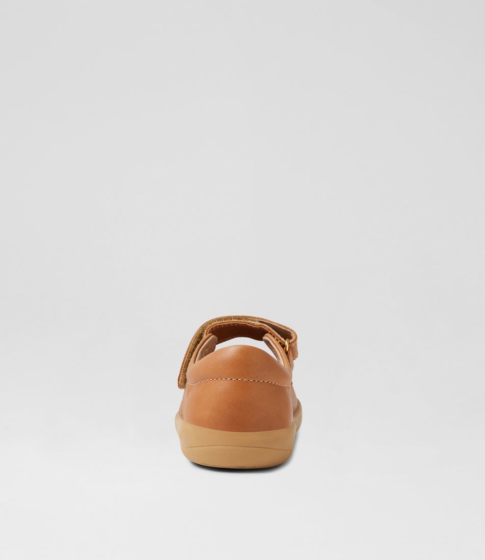 Bobux Kp Lola Caramel Leather Flat Shoes