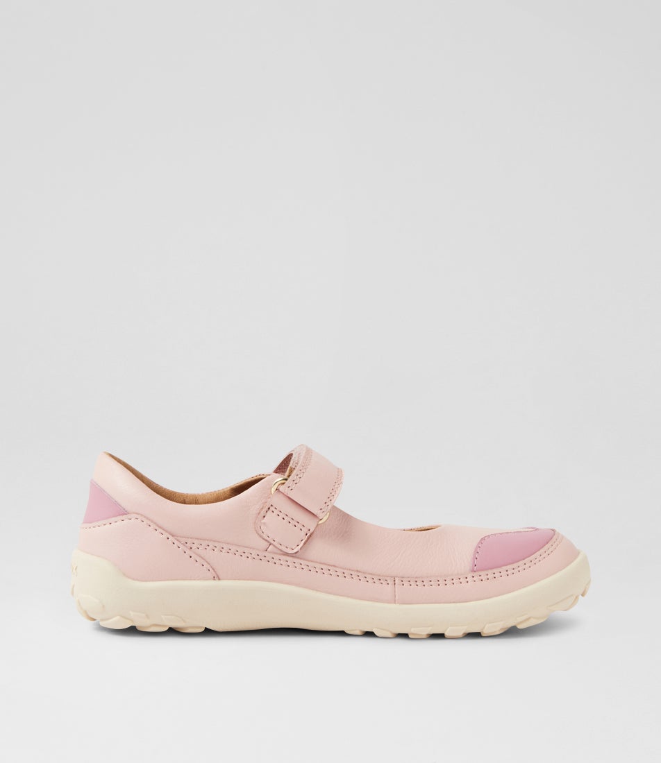 Bobux Kp Lucy Cameo Rose Leather Flat Shoes