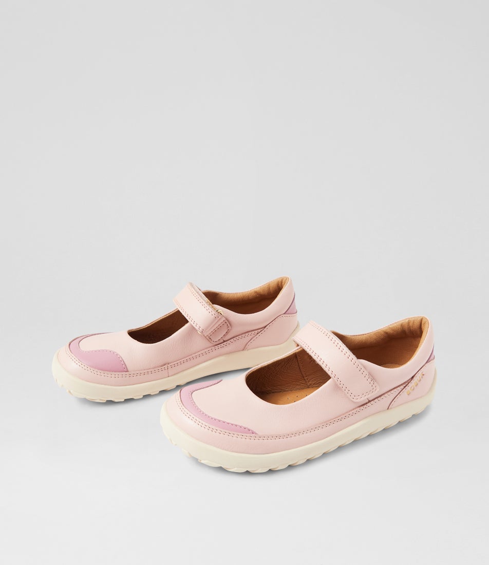 bobux Kp Lucy Cameo Rose Leather Flat Shoes