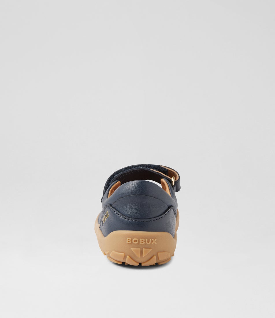 Bobux Kp Lucy Navy Leather Flat Shoes