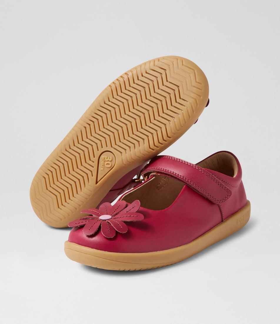 bobux Kp Pixie Beaujolias Leather Flat Shoes