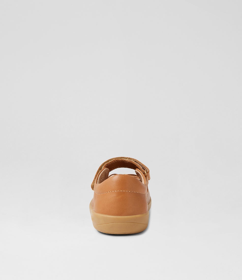 Bobux Kp Pixie Caramel Leather Flat Shoes