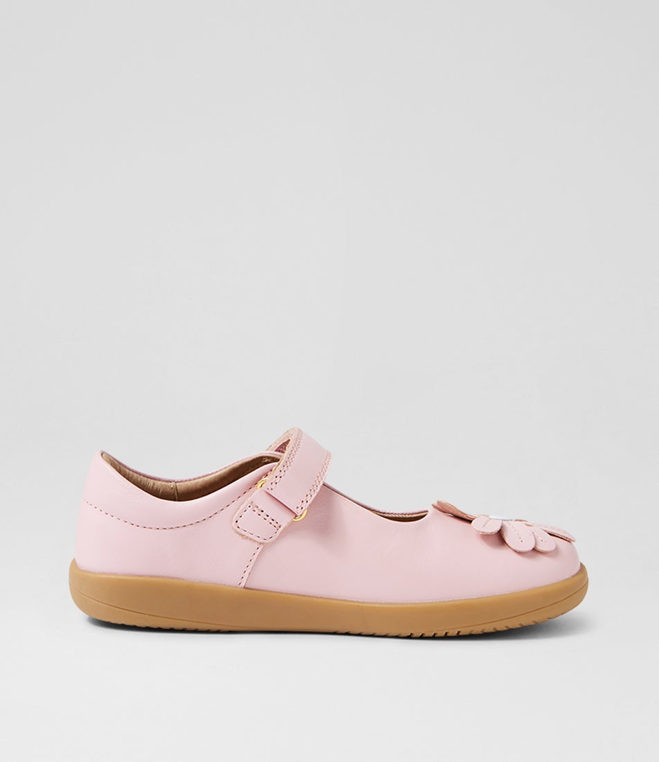 Bobux Kp Pixie Parfait Pink Leather Flat Shoes