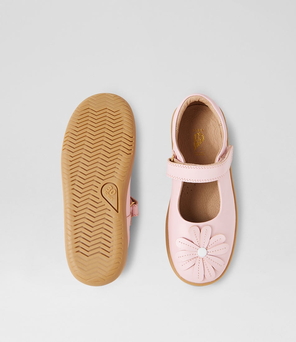 Bobux Kp Pixie Parfait Pink Leather Flat Shoes