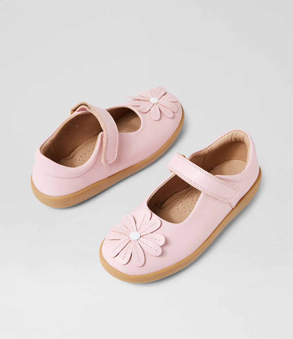 bobux Kp Pixie Parfait Pink Leather Flat Shoes