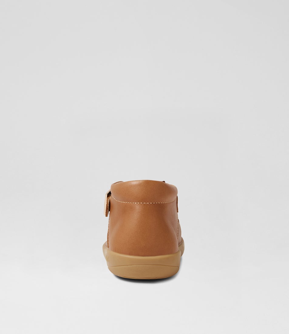 Bobux Kp Poppy Caramel Leather Flat Shoes