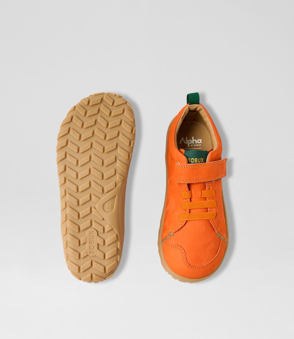 Bobux Kp Prime Tangerine Nubuck Sneakers