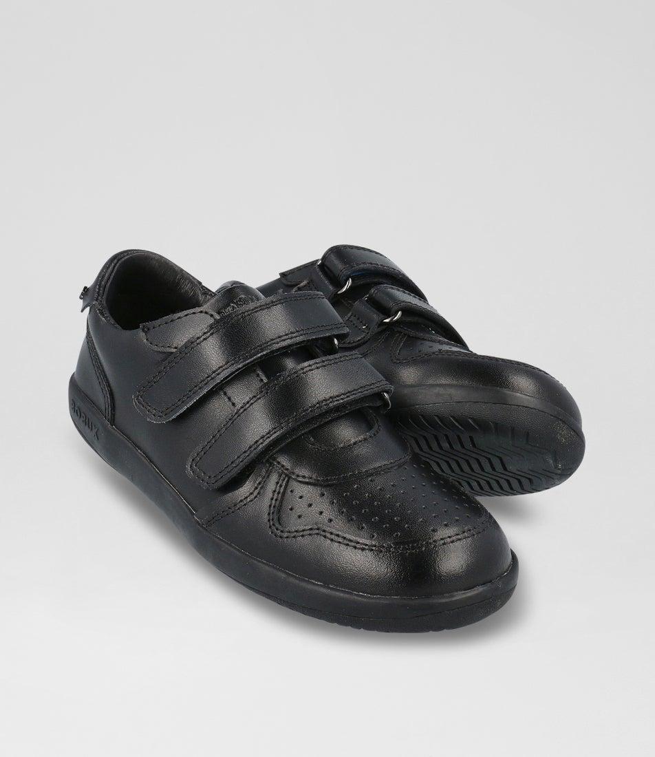Bobux Kp Rally Black Leather Flat Shoes