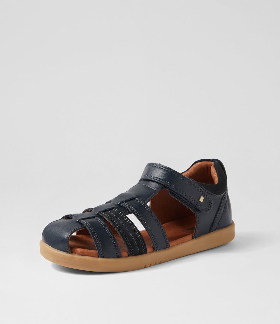 Bobux Kp Roam Junior Navy Leather Flat Shoes